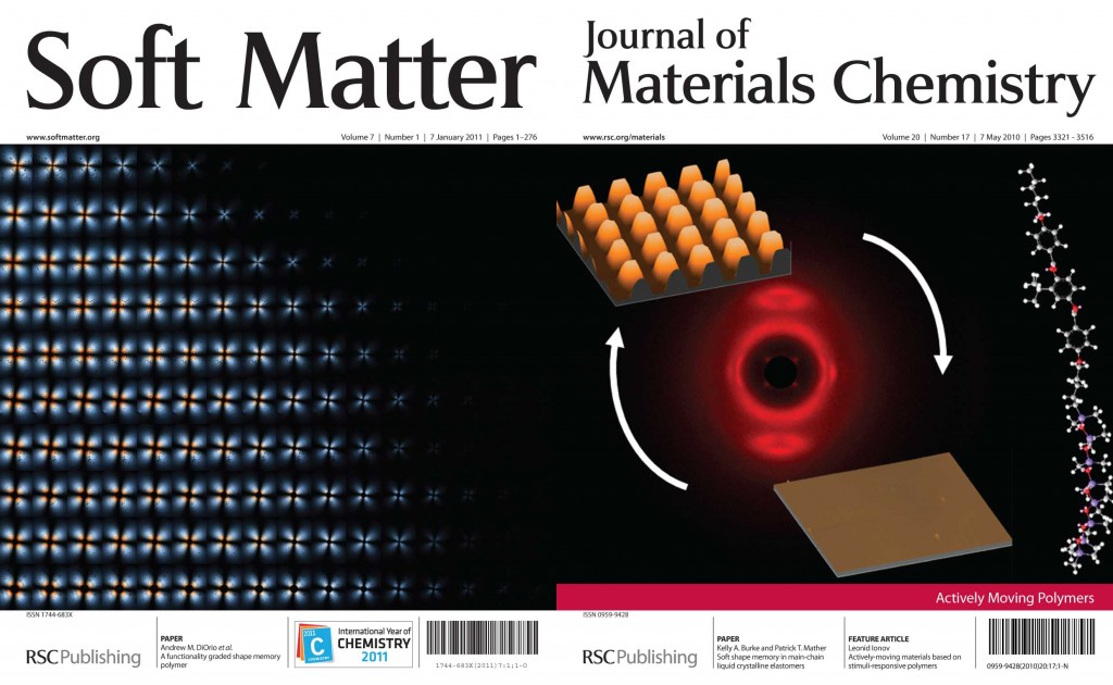 Soft Matter and Journal of Materials 新利手机客户端Chemistry front covers